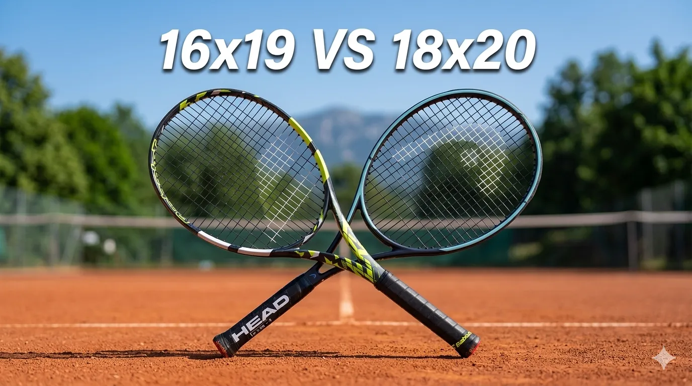 Patrones de encordado: 16x19 vs 18x20 explicado