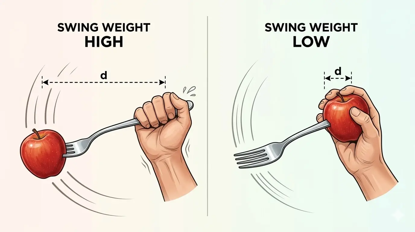 Diagrama del tenedor y la manzana mostrando ambos casos